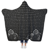 Night Circus Book Page Hooded Blankets - Gifts For Reading Addicts