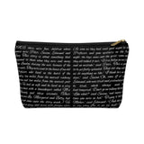 The Lion The Witch And The Wardrobe Book Page Accessory Pouch for book lovers - Gifts For Reading Addicts