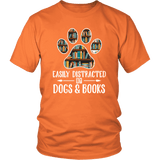"Dogs and books" Unisex T-Shirt - Gifts For Reading Addicts