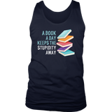 "A Book A Day" Men's Tank Top - Gifts For Reading Addicts