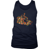 "Canada Bookish Map" Men's Tank Top - Gifts For Reading Addicts