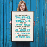 I Will Never Own Too Many Books ... - Gifts For Reading Addicts