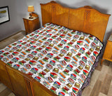 Book Pattern Quilt - Gifts For Reading Addicts