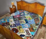 Alice In Wonderland Book Covers Quilt - Gifts For Reading Addicts