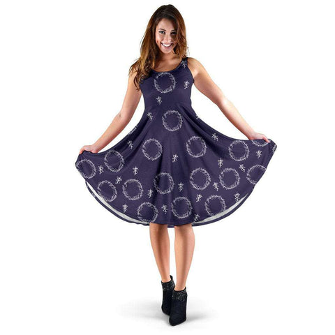 Purple Lord Of The Rings Midi-Dress - Gifts For Reading Addicts