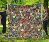 Bookish Bookshelf Quilt - Gifts For Reading Addicts