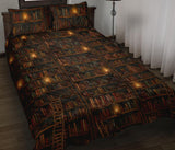 Bookish Pattern Quilt Bed - Gifts For Reading Addicts