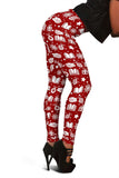 Red Bookish Christmas Women's Leggings