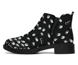 Black Bookish Pattern Fashion Boots - Gifts For Reading Addicts