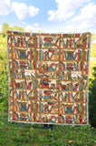 Bookish Pattern Quilt - Gifts For Reading Addicts