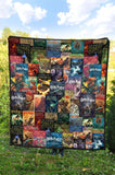 HP Book Cover Pattern Quilt - Gifts For Reading Addicts