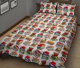 Bookish Pattern Quilt Bed - Gifts For Reading Addicts