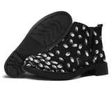 Black Bookish Pattern Fashion Boots - Gifts For Reading Addicts