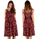 Red Lord Of The Rings Midi-Dress - Gifts For Reading Addicts
