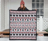Bookish Christmas Quilt - Gifts For Reading Addicts