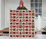 Bookish Christmas Quilt - Gifts For Reading Addicts