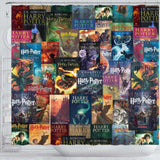 HP Book Cover Pattern Shower Curtain - Gifts For Reading Addicts