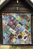 Alice In Wonderland Book Covers Quilt - Gifts For Reading Addicts