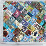 Alice In Wonderland Book Cover Curtain - Gifts For Reading Addicts