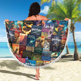 HP Book Covers Round Beach Blanket - Gifts For Reading Addicts