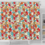 Book Pattern Curtain - Gifts For Reading Addicts