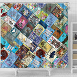 Alice In Wonderland Book Cover Curtain - Gifts For Reading Addicts