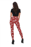 Red Bookish Christmas Women's Leggings