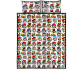 Bookish Pattern Quilt Bed - Gifts For Reading Addicts
