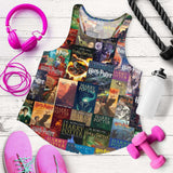 HP Book Cover Pattern Women's Tank - Gifts For Reading Addicts