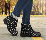 Black Bookish Pattern Fashion Boots - Gifts For Reading Addicts