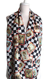 Alice In Wonderland Themed Handmade Infinity Scarf Limited Edition - Gifts For Reading Addicts