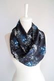 Doctor Who Tardis Handmade Infinity Scarf Black Limited Edition - Gifts For Reading Addicts