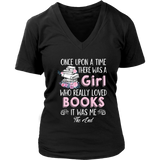 "Once Upon A Time" V-neck Tshirt - Gifts For Reading Addicts