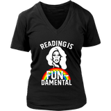 Rupaul"Reading Is Fundamental" V-neck Tshirt - Gifts For Reading Addicts