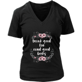 "Read Good Books" V-neck Tshirt - Gifts For Reading Addicts