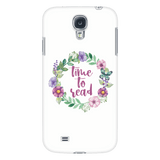 time to read floral phone case white - Gifts For Reading Addicts