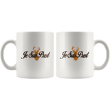 "Je Suis Prest"11oz White Mug - Gifts For Reading Addicts