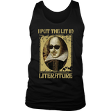 "I Put The Lit In Literature" Men's Tank Top - Gifts For Reading Addicts