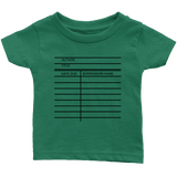 Library Card Infant T-Shirt - Gifts For Reading Addicts