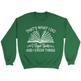 "I Read Books" Sweatshirt - Gifts For Reading Addicts