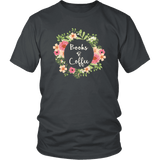 "Books & Coffee" Unisex T-Shirt - Gifts For Reading Addicts