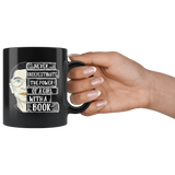 Ruth Bader "A Girl With A Book"11oz Black Mug - Gifts For Reading Addicts