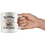 "My Christmas Is All Booked"11oz White Christmas Mug - Gifts For Reading Addicts