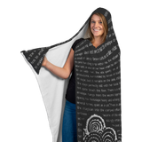 Night Circus Book Page Hooded Blankets - Gifts For Reading Addicts