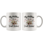 "My Christmas Is All Booked"11oz White Christmas Mug - Gifts For Reading Addicts