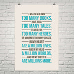 I Will Never Own Too Many Books ... - Gifts For Reading Addicts