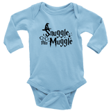 "Snuggle This Muggle"Long Sleeve Baby Bodysuit - Gifts For Reading Addicts