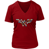 Wonder Women' V-neck Tshirt - Gifts For Reading Addicts