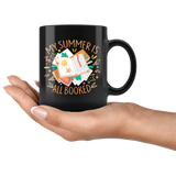 "My Summer Is All Booked"11oz Black Mug - Gifts For Reading Addicts