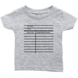 Library Card Infant T-Shirt - Gifts For Reading Addicts